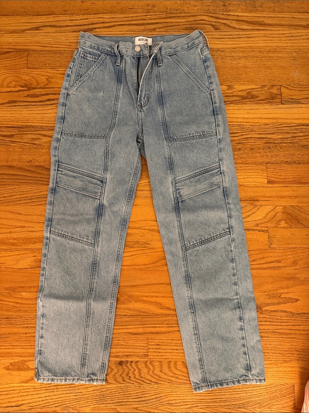Agolde Light Blue Cooper Cargo Jeans